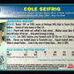 2003 Bowman Draft Picks & Prospects Cole Seifrig