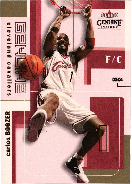 2003 Fleer Genuine Insider Carlos Boozer