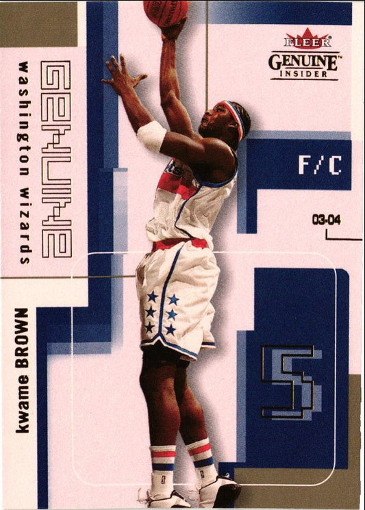 2003 Fleer Genuine Insider Kwame Brown