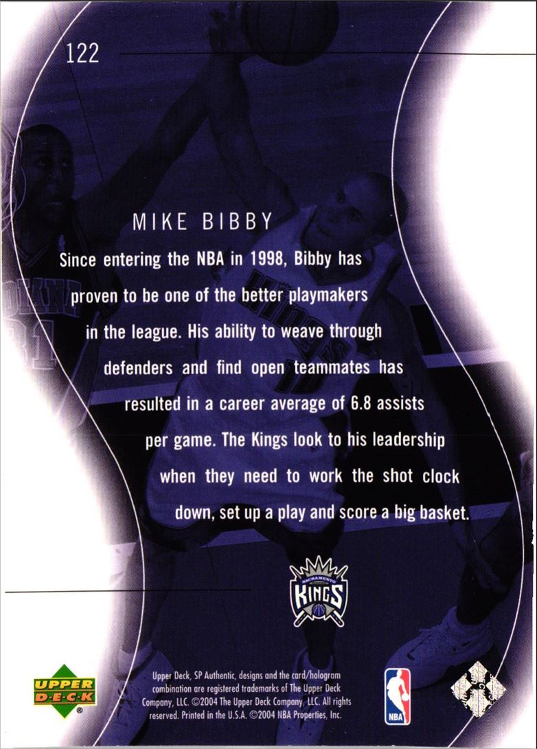 2003 SP Authentic Mike Bibby