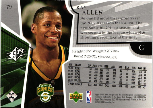 2003 SPx Ray Allen