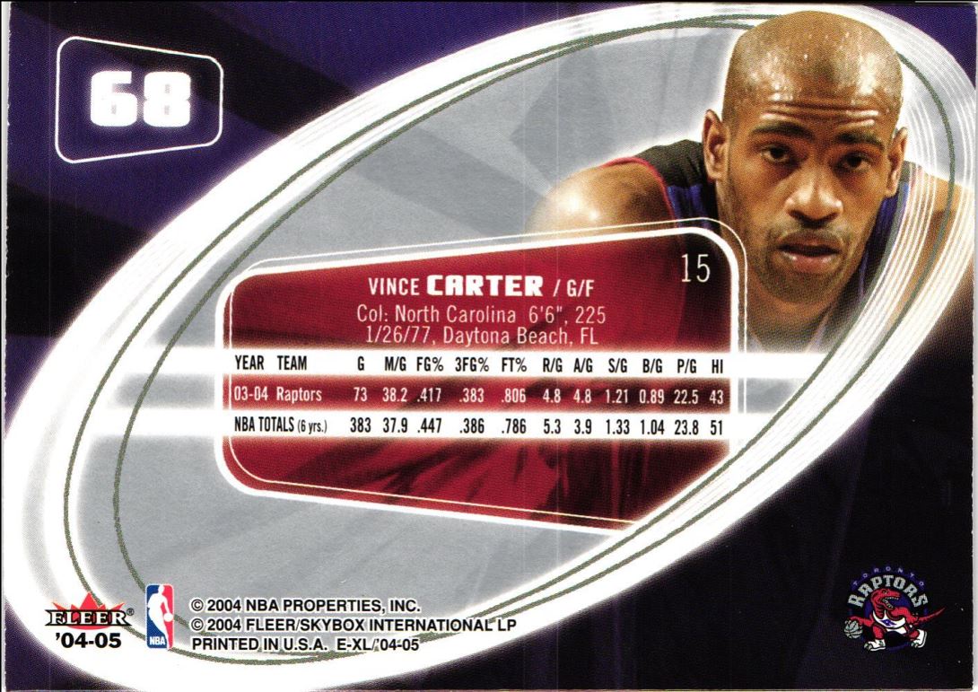 2003 SkyBox E-XL Vince Carter