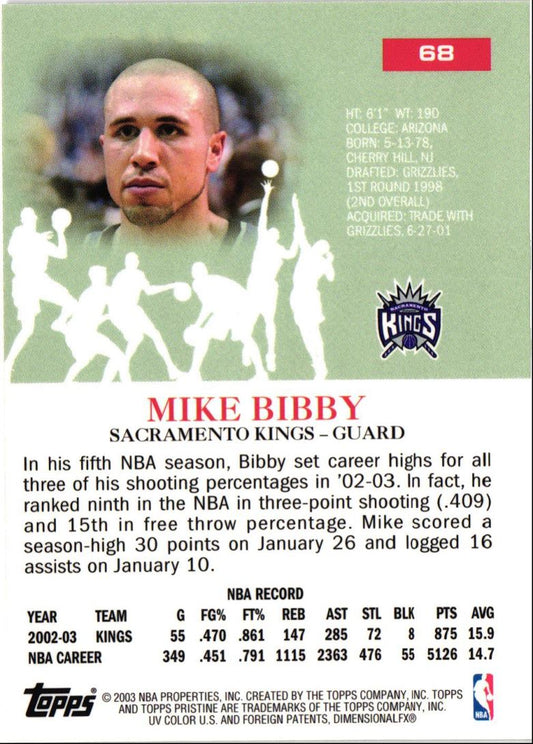 2003 Topps Pristine Mike Bibby