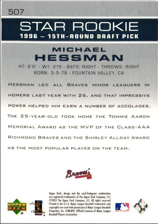 2003 Upper Deck Mike Hessman