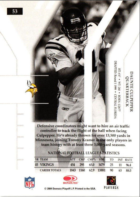 2004 Donruss Elite Daunte Culpepper