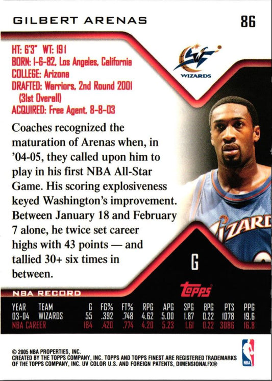 2004 Finest Gilbert Arenas