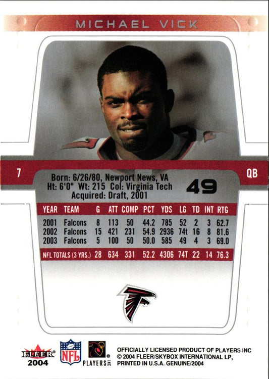 2004 Fleer Genuine Michael Vick