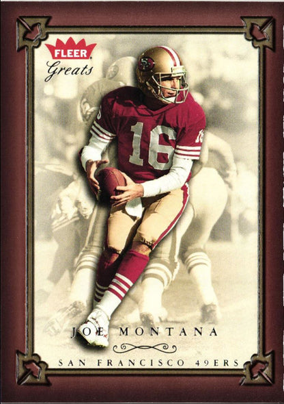 2004 Fleer Greats of the Game Joe Montana