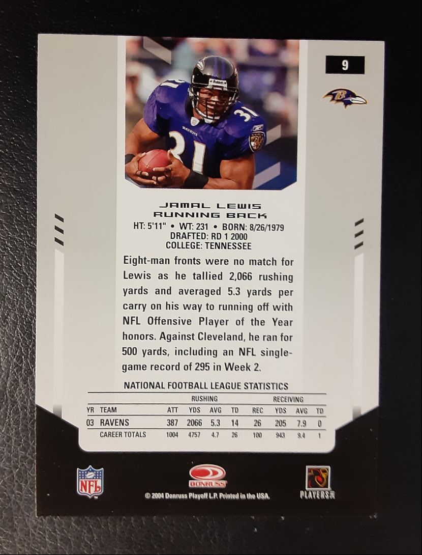 2004 Leaf Certified Jamal Lewis