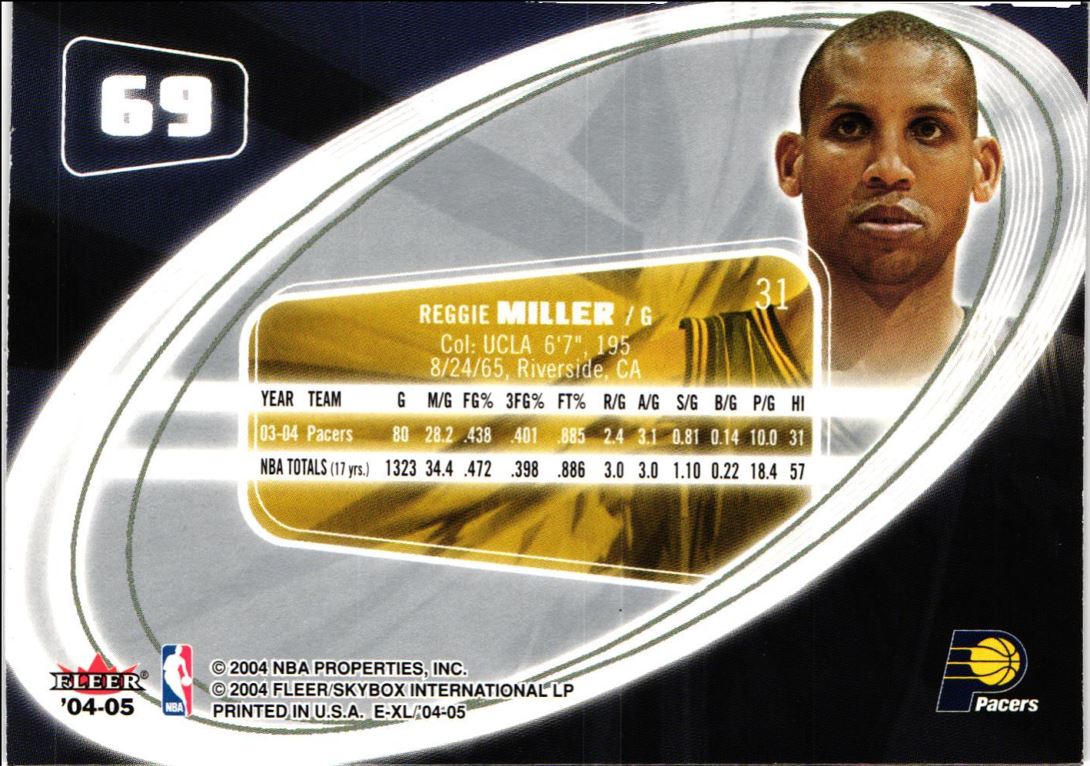 2004 SkyBox E-XL Reggie Miller