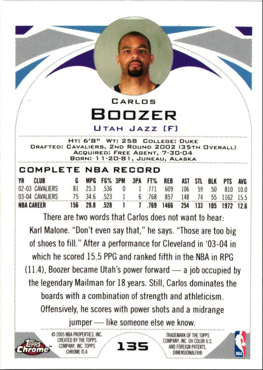 2004 Topps Chrome Carlos Boozer