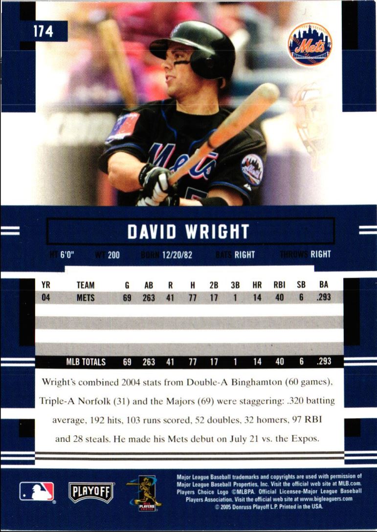 2005 Playoff Prestige David Wright