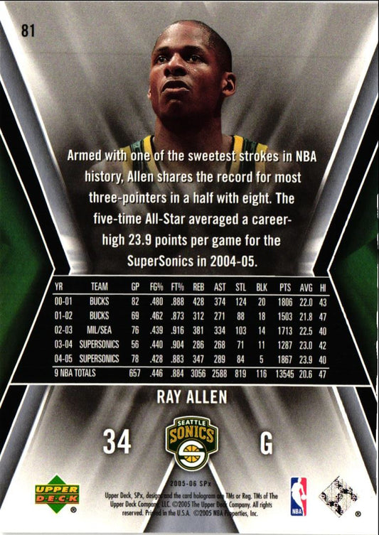 2005 SP Authentic Ray Allen