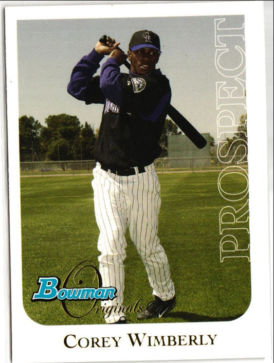 2006 Bowman Originals Prospects Corey Wimberly