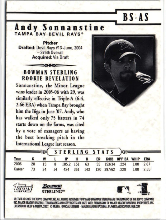 2006 Bowman Sterling Andy Sonnanstine