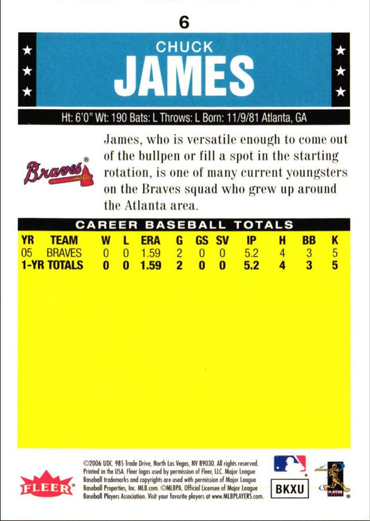 2006 Fleer Tradition Chuck James