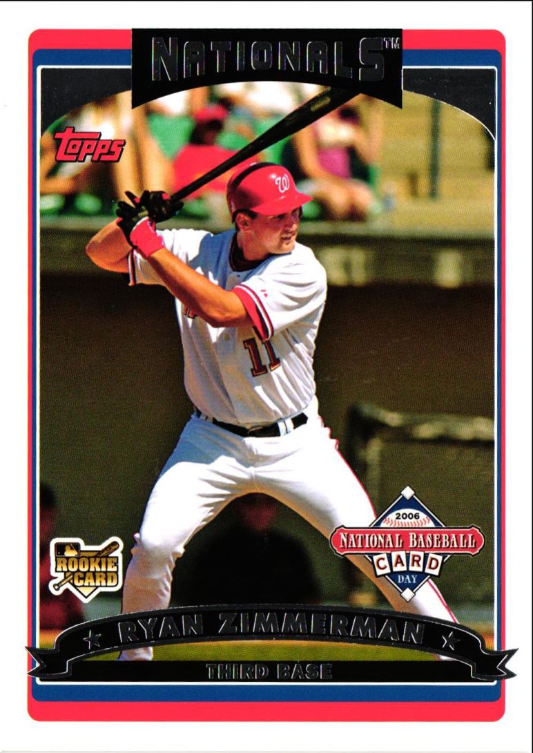 2006 National Baseball Card Day Topps Foil Ryan Zimmerman