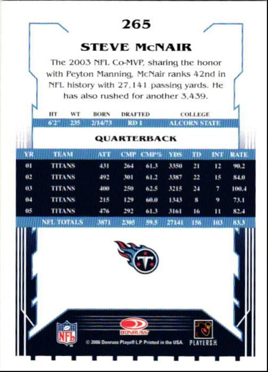 2006 Score Glossy Steve McNair