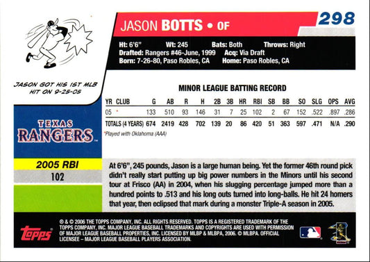 2006 Topps Jason Botts