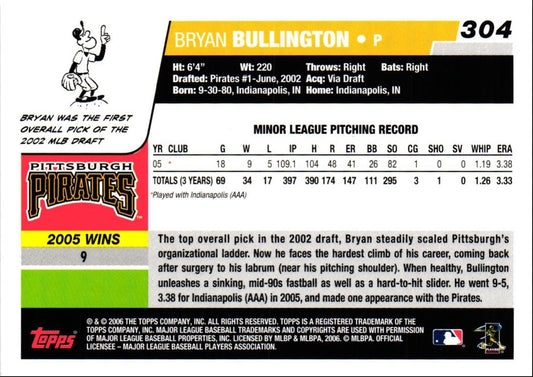 2006 Topps Bryan Bullington