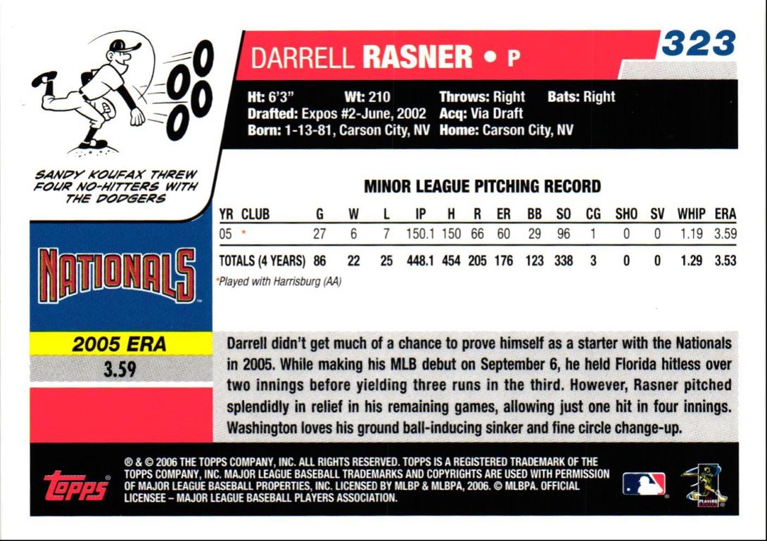 2006 Topps Opening Day Darrell Rasner