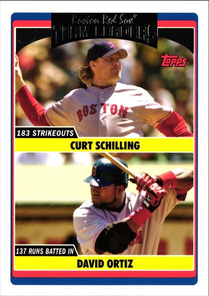 2006 Topps Updates & Highlights Curt Schilling/David Ortiz