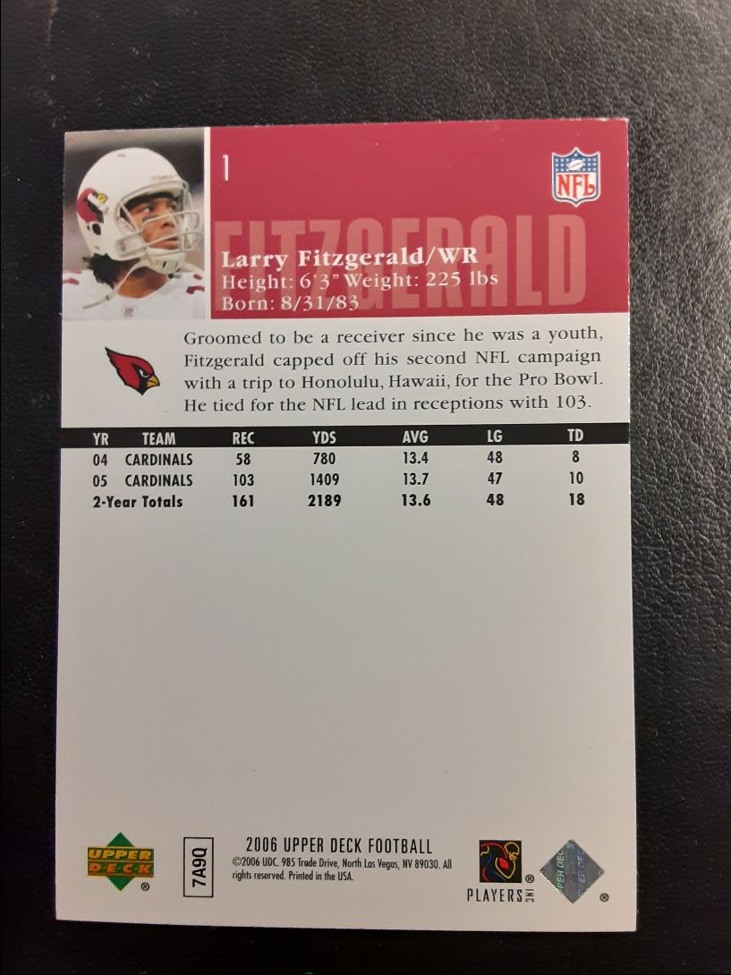 2006 Upper Deck Larry Fitzgerald