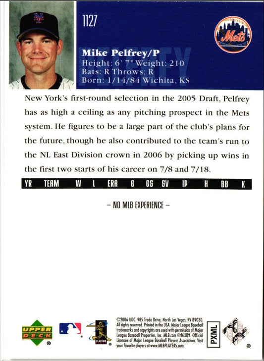 2006 Upper Deck Mike Pelfrey