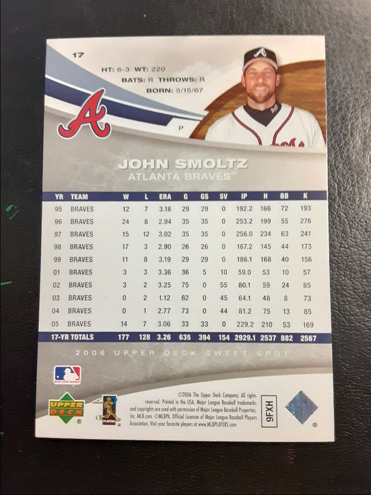 2006 Upper Deck Sweet Spot John Smoltz