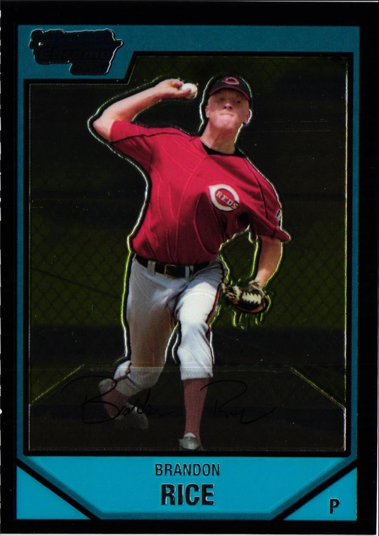 2007 Bowman Chrome Prospects Brandon Rice