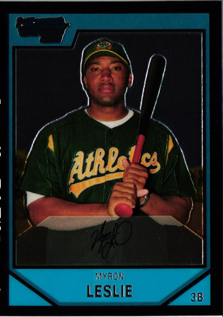 2007 Bowman Chrome Prospects Myron Leslie