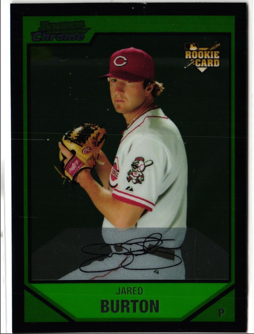 2007 Bowman Draft Picks & Prospects Chrome Jared Burton