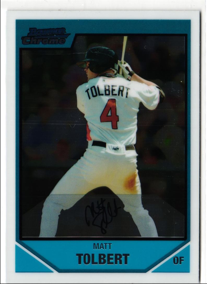 2007 Bowman Draft Picks & Prospects Chrome Matt Tolbert