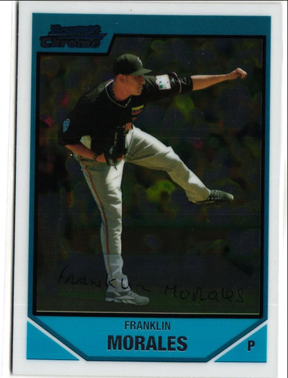 2007 Bowman Draft Picks & Prospects Chrome Franklin Morales