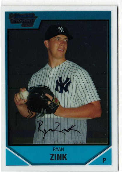 2007 Bowman Draft Picks & Prospects Chrome Ryan Zink