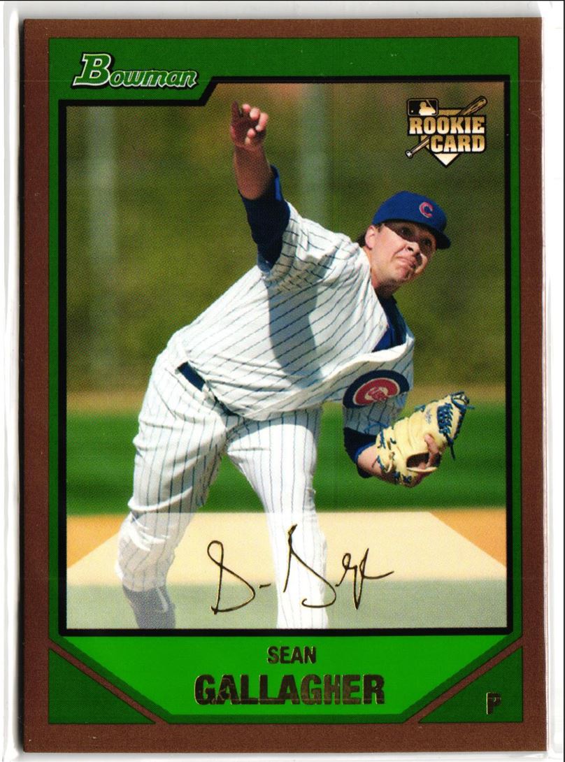 2007 Bowman Draft Picks & Prospects Gold Sean Gallagher