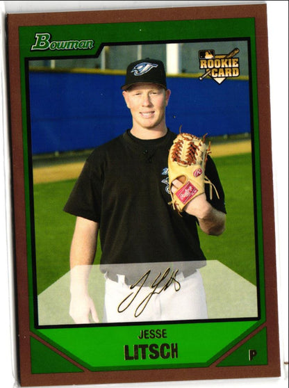 2007 Bowman Draft Picks & Prospects Gold Jesse Litsch