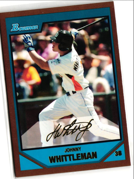 2007 Bowman Draft Picks & Prospects Gold Johnny Whittleman