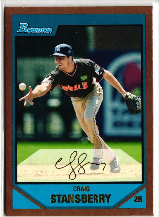 2007 Bowman Draft Picks & Prospects Gold Craig Stansberry