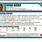 2007 Bowman Prospects Ryan Webb