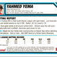 2007 Bowman Prospects Yahmed Yema