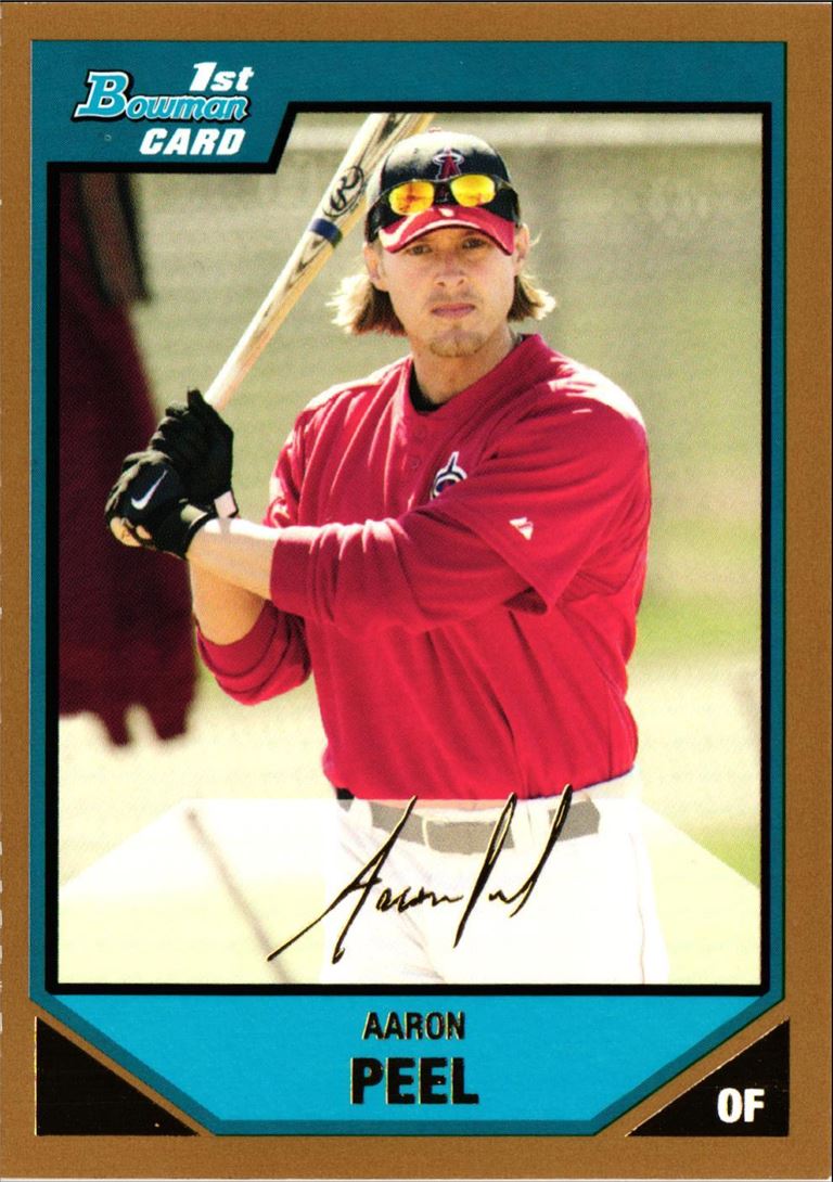 2007 Bowman Prospects Gold Aaron Peel