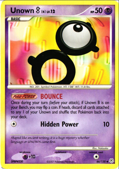 2007 Diamond & Pearl Unown B