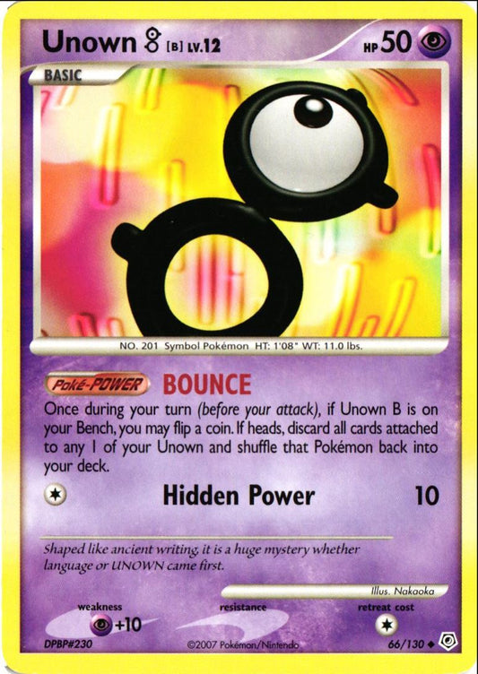 2007 Diamond & Pearl Unown B