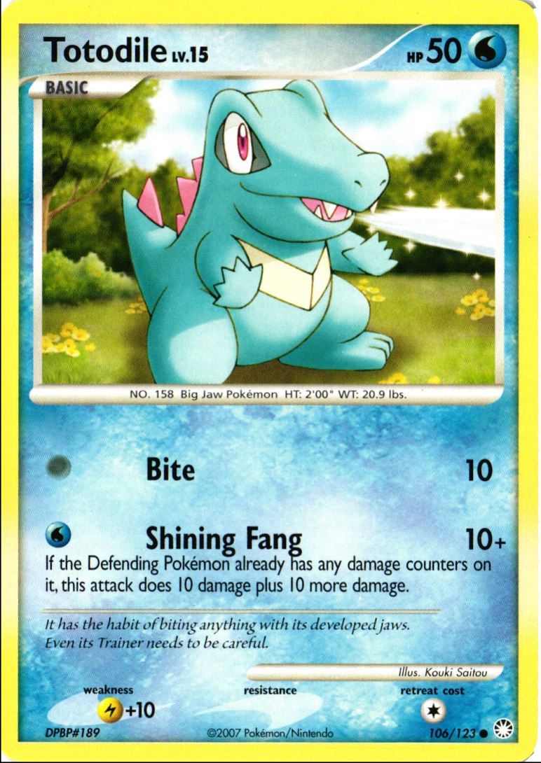 2007 Diamond & Pearl - Mysterious Treasures Totodile