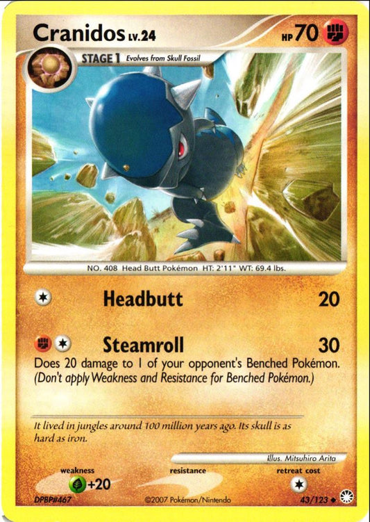 2007 Diamond & Pearl - Mysterious Treasures Cranidos