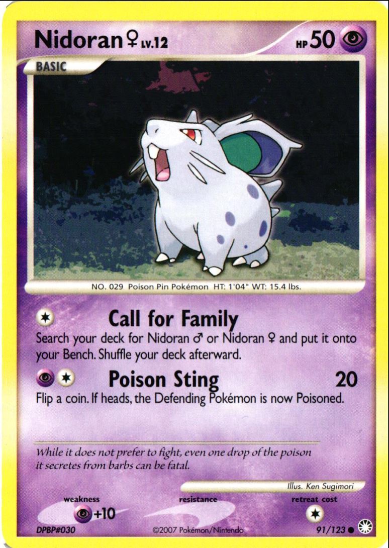 2007 Diamond & Pearl - Mysterious Treasures Nidoran