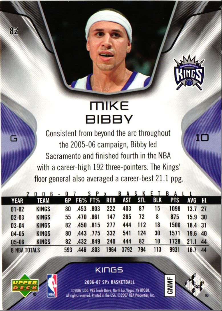 2007 SPx Mike Bibby