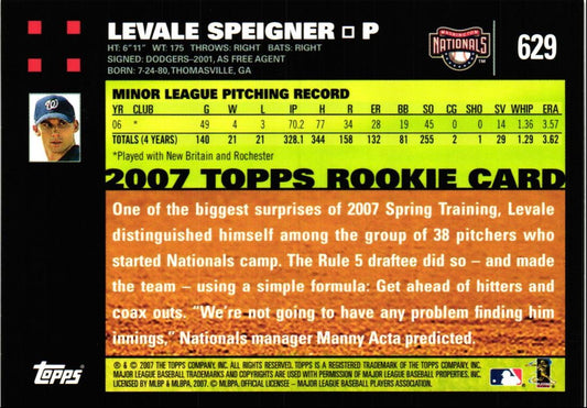 2007 Topps Levale Speigner