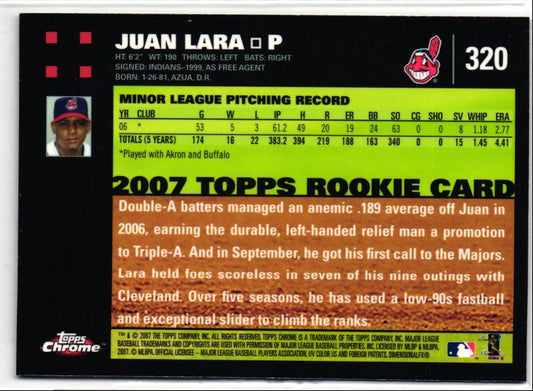 2007 Topps Chrome Juan Lara